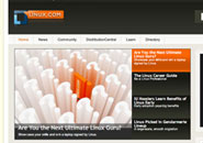 Screenshot of Linux.com using JomSocial with 11,937+ users.