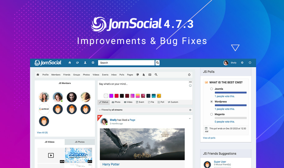 jomsocial 4.7.3 released