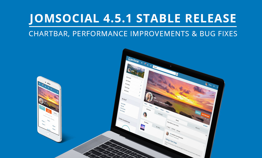 JomSocial 4.5.1 release for performance improvement and  bug fixes
