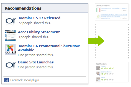 JomSocial Facebook Recommendation Module