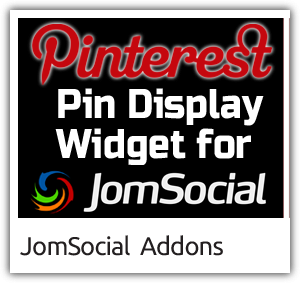 Pinterest Pin Display Widget for JomSocial