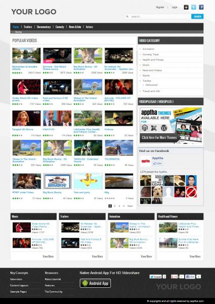free-video-gallery-template