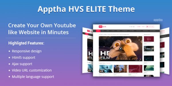 Apptha HVS Elite Joomla Video Theme