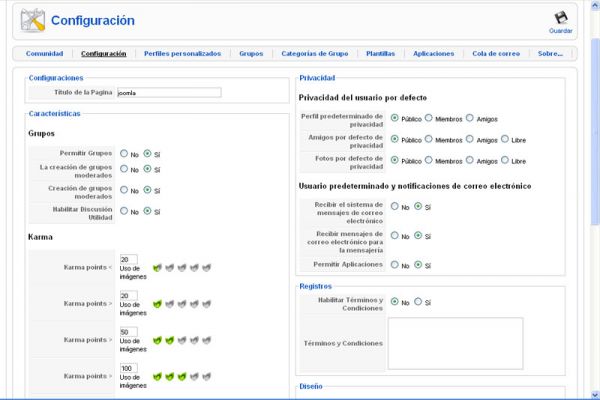 Multi Language Back end Jomsocial