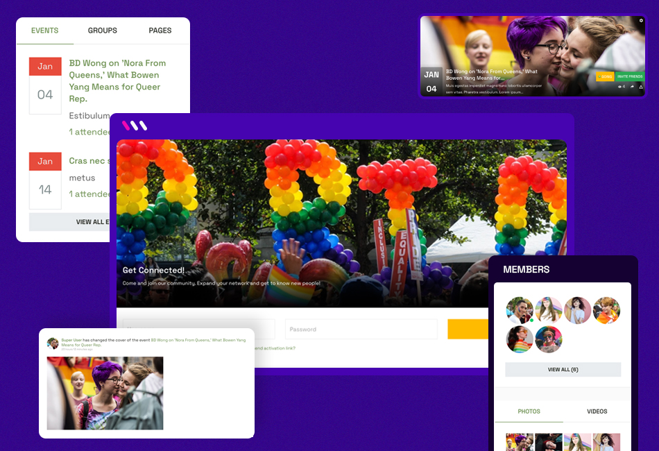 Jomsocial Joomla social community extension template