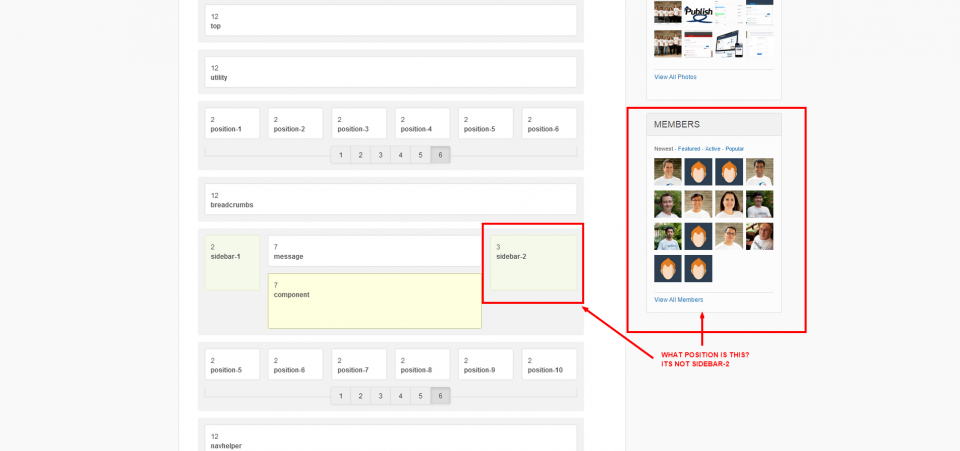 What is this side position in the Socialize Template demo? And is the current template used for this group Socialize?