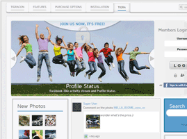 Tigra Template for JomSocial