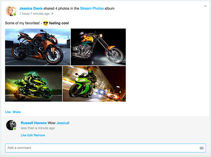 jomsocial stream view