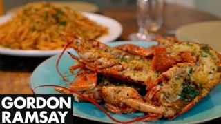 Grilled Lobster with Bloody Mary Linguine - Gordon Ramsay