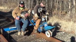 Homemade mini-bike train car!