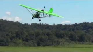 T Bird Ultralight lands at Missed Approach Fly Field