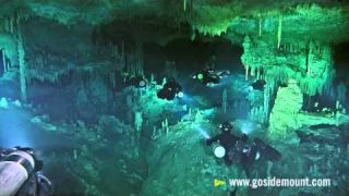 First ever cave diving flash mob