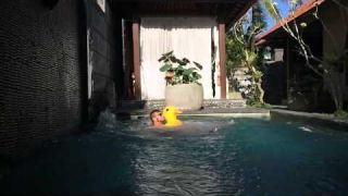 Slo-mo pool jump